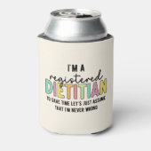 Geregistreerde Dietitititititiaanse RD heeft geen  Blikjeskoeler (Blikje Achterkant)