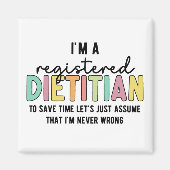 Geregistreerde Dietitititititiaanse RD heeft geen Magneet (Voorkant)