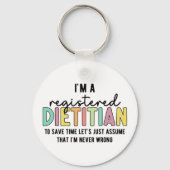 Geregistreerde Dietitititititiaanse RD heeft geen Sleutelhanger (Voorkant)