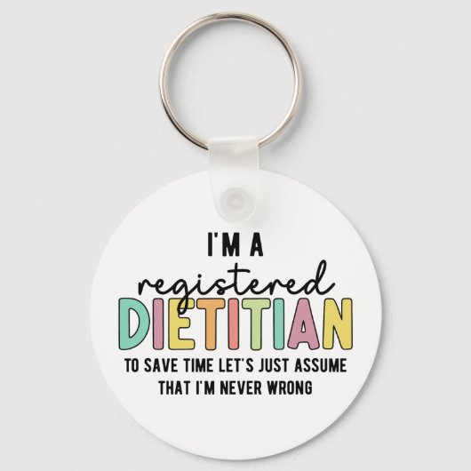 Geregistreerde Dietitititititiaanse RD heeft geen Sleutelhanger (Voorkant)