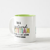 Geregistreerde Dietitititititiaanse RD heeft geen Tweekleurige Koffiemok (Voorkant links)