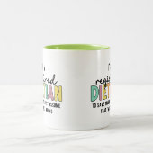 Geregistreerde Dietitititititiaanse RD heeft geen Tweekleurige Koffiemok (Center)