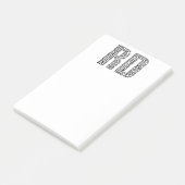 Geregistreerde Dietitititititiaanse RD Post-it® Notes (Schuin)