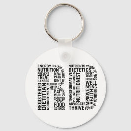 Geregistreerde Dietitititititiaanse RD Sleutelhanger