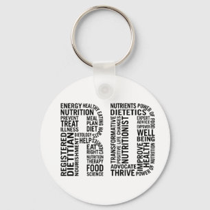Geregistreerde Dietitititititiaanse RD Sleutelhanger