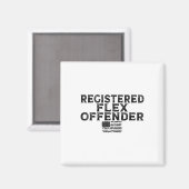 Geregistreerde Flex Offender Grappige Bodybuilding Magneet (Voorkant / Achterkant)