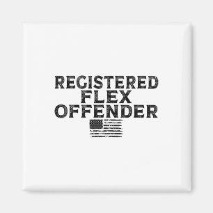 Geregistreerde Flex Offender Grappige Bodybuilding Magneet