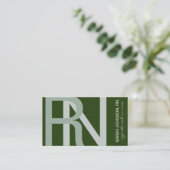 Geregistreerde getextureerde tekst van de verpleeg visitekaartje (Staand voorkant)