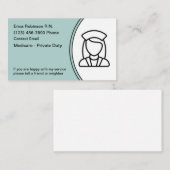 Geregistreerde medische Visitekaartjes (Voorkant / Achterkant)