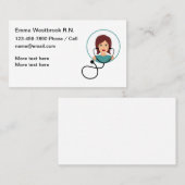 Geregistreerde medische Visitekaartjes voor verple (Voorkant / Achterkant)