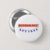 GEREGISTREERDE MICROBIOLOGIST RONDE BUTTON 5,7 CM (Voorkant /achterkant)