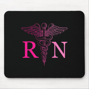 Geregistreerde Nurse Appreciation Pink RN Nursing Muismat