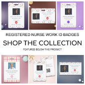 Geregistreerde Nurse Photo Healthcare Logo Pattern Naambadge
