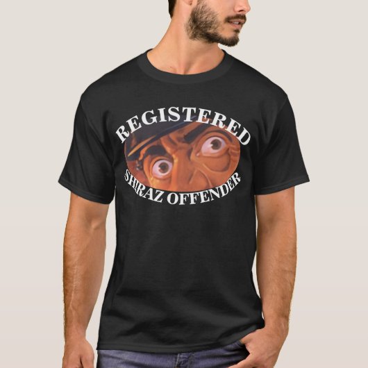GEREGISTREERDE SHIRAZ-DADER NAPA SONOMA ZINFANDEL T-SHIRT (Voorkant)