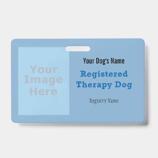 Geregistreerde therapiedog badge (Voorkant)