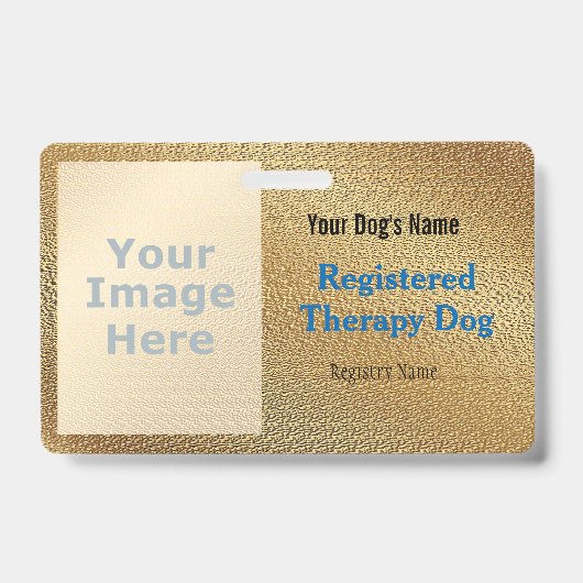 Geregistreerde therapiedog badge (Voorkant)