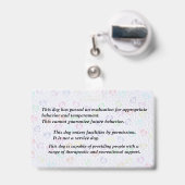 Geregistreerde therapiedog badge (Achterkant met intrekbare clip)