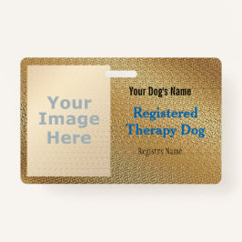 Geregistreerde therapiedog badge