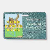 Geregistreerde therapiehond - Donkergroene badge