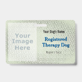 Geregistreerde therapiehond - Lichtgroene badge