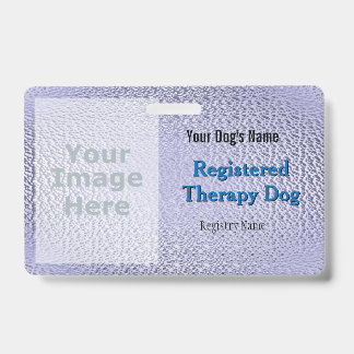 Geregistreerde therapiehond - Paarse badge