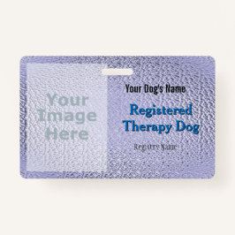 Geregistreerde therapiehond - Paarse badge