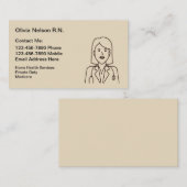 Geregistreerde thuiszorg visitekaartje (Voorkant / Achterkant)