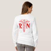Geregistreerde truudie | RN caduceus T-shirt (Achterkant volledig)