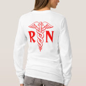 Geregistreerde truudie | RN caduceus T-shirt (Achterkant)