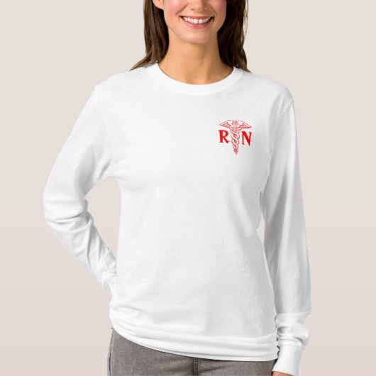 Geregistreerde truudie | RN caduceus T-shirt (Voorkant)