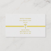 Geregistreerde verloskundige met gouden caduceus-l informatiekaartje (Achterkant)