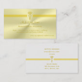 Geregistreerde verloskundige met gouden caduceus-l informatiekaartje (Voorkant / Achterkant)