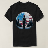 Geregistreerde Verpleegkundige Amerikaanse Vlag Vo T-shirt (Design voorkant)