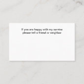 Geregistreerde verpleegkundige eenvoudige medische visitekaartje (Achterkant)