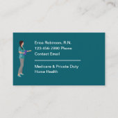 Geregistreerde verpleegkundige eenvoudige medische visitekaartje (Voorkant)
