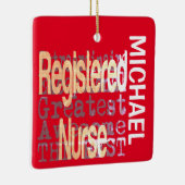 Geregistreerde verpleegkundige Extraordinaire KLAN Keramisch Ornament (Rechts)