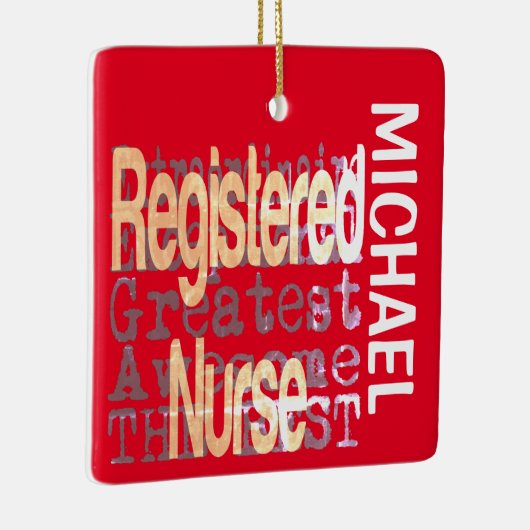 Geregistreerde verpleegkundige Extraordinaire KLAN Keramisch Ornament (Rechts)