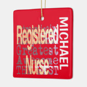 Geregistreerde verpleegkundige Extraordinaire KLAN Keramisch Ornament (Links)