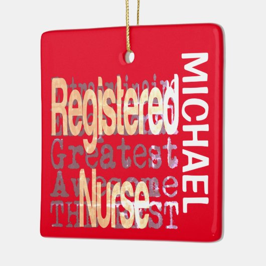 Geregistreerde verpleegkundige Extraordinaire KLAN Keramisch Ornament (Links)