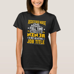 Geregistreerde verpleegkundige Functie RN Verpleeg T-shirt