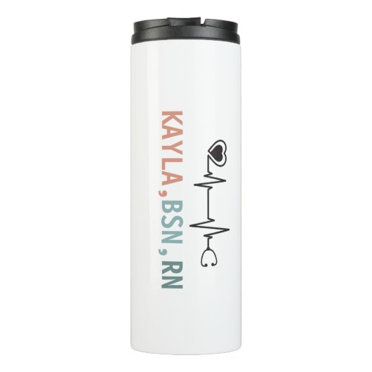 Geregistreerde verpleegkundige, Gepersonaliseerd m Thermosbeker (Achterkant)