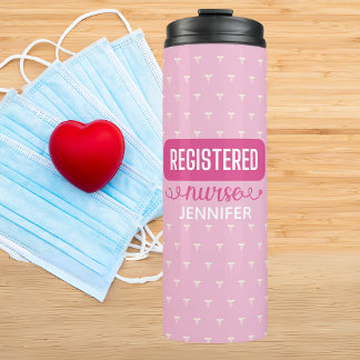 Geregistreerde verpleegkundige gepersonaliseerde C Thermosbeker