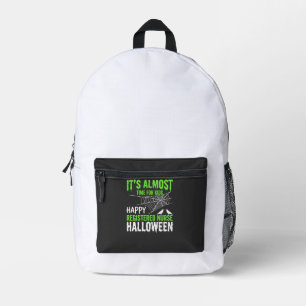 Geregistreerde Verpleegkundige Halloween Spinneweb Bedrukte Rugzak
