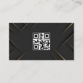 Geregistreerde verpleegkundige in goud en zwart visitekaartje (Achterkant)