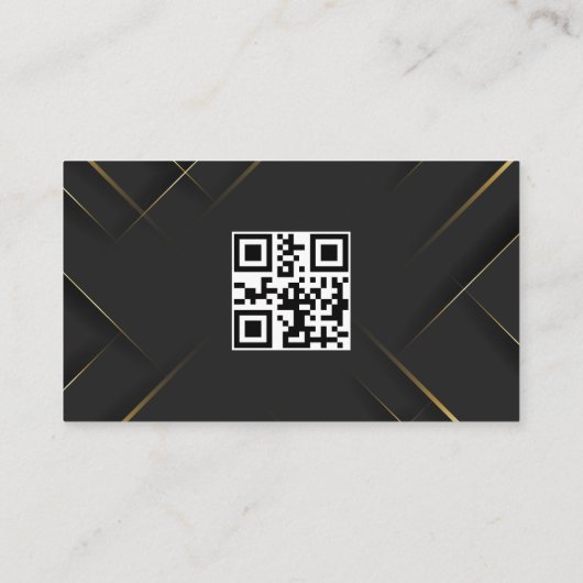 Geregistreerde verpleegkundige in goud en zwart visitekaartje (Achterkant)