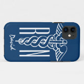 Geregistreerde verpleegkundige iPhone cover | Blue (Achterkant (horizontaal))