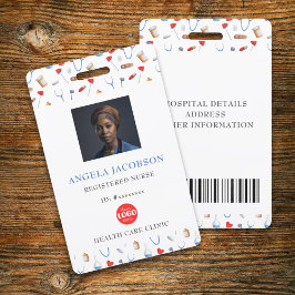 Geregistreerde Verpleegkundige Medewerker Foto Ide Badge