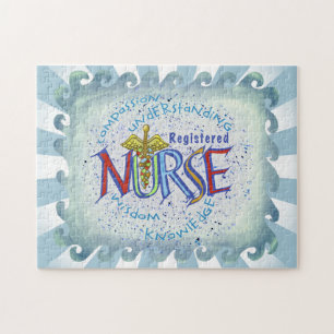 Geregistreerde verpleegkundige Motto Legpuzzel
