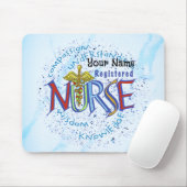 Geregistreerde verpleegkundige Motto Muismat (Met muis)