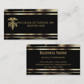 Geregistreerde verpleegkundige Professional in Gol Visitekaartje (Voorkant / Achterkant)